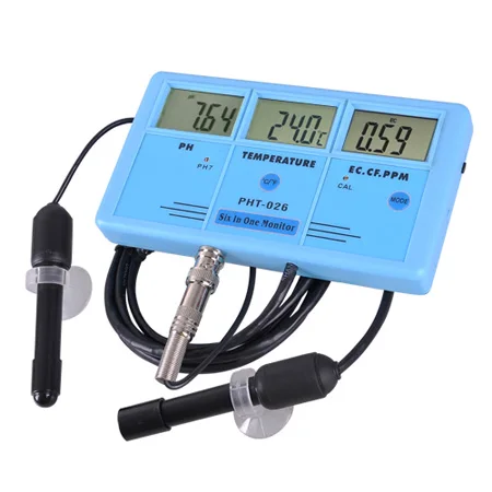6 в 1 мульти-параметрический EC CF Temp TDS метр Многофункциональный тестер качества воды монитор