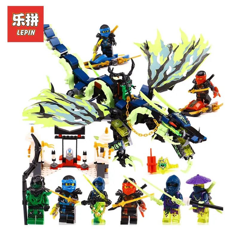 

Lepin 06018 694Pcs The Movies Series Phantom Attack of the Morro Dragon model Building Blocks Bricks toys Gifts LegoINGlys 10400