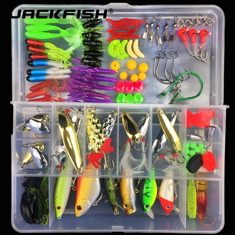 Jackfish Fishing Lure Kits Fishing Lure Set With Box Plastic