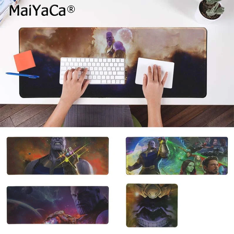 

MaiYaCa Non Slip PC Marvel Heroes Thanos Natural Rubber Gaming mousepad Desk Mat Free Shipping Large Mouse Pad Keyboards Mat