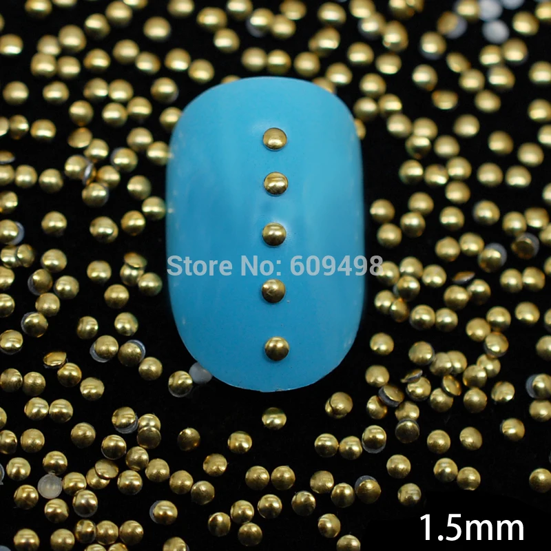 

1000pcs/bag Round Metal rivets Alloy balls DIY Nail Decoration Manirist Supplies Free Shipping
