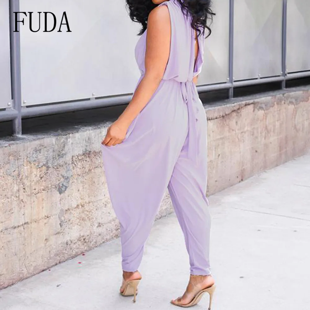HUTI Elegant Cone Pants Jumpsuits Summer Hollow Out Sleeveless Bodysuits Casual High Street Go Out Playsuits Macacao Feminino