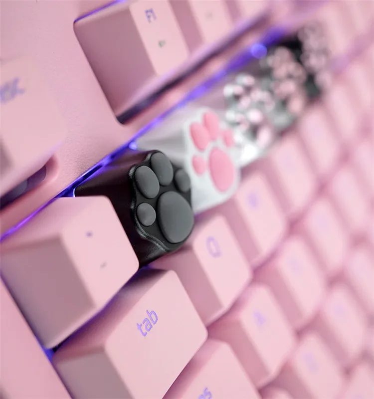 1 шт. zomo алюминиевый и силиконовый Kitty Paw Artisan Keycap cat pad CNC анодированный алюминиевый корпус совместим с переключателями Cherry MX