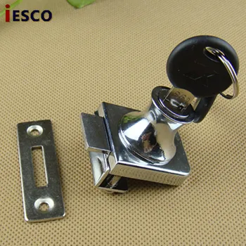 

10 PCS Single door Glass cabinet door lock, glass door lock,