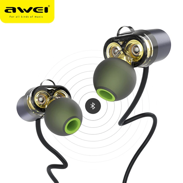 Awei X650bl Bluetooth Earphone Wireless Headphone Neckband Headset