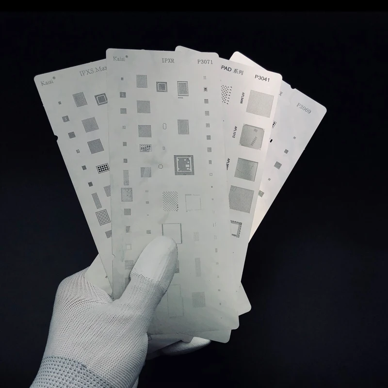 IC-Chip-BGA-Reballing-Stencil-Kits-Set-Solder-template-for-iphone-XR-XS-XSMAX-X-8 (1)