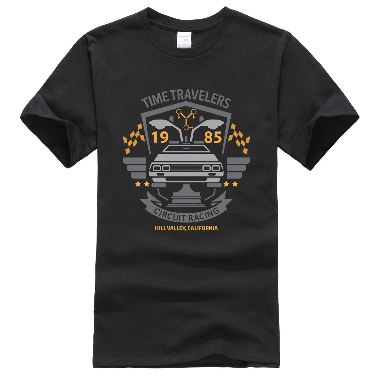 Мужская футболка с коротким рукавом Back To The Future брендовая в стиле хип хоп для