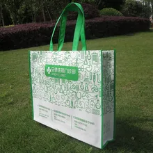 Оптовые продажи 500 шт/партия 35x45x10 см на заказ размер многоразовые Экологически чистые нетканые хозяйственные сумки для упаковки одежды обуви продвижение