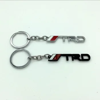 

High quality metal car key ring for RACING emblem for toyota corolla chr avensis rav4 keychain accessories