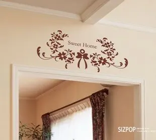 Sweet Home Flowers Wall Stickers Decors Covering Decal Vinyl Sticker Decoration | Дом и сад