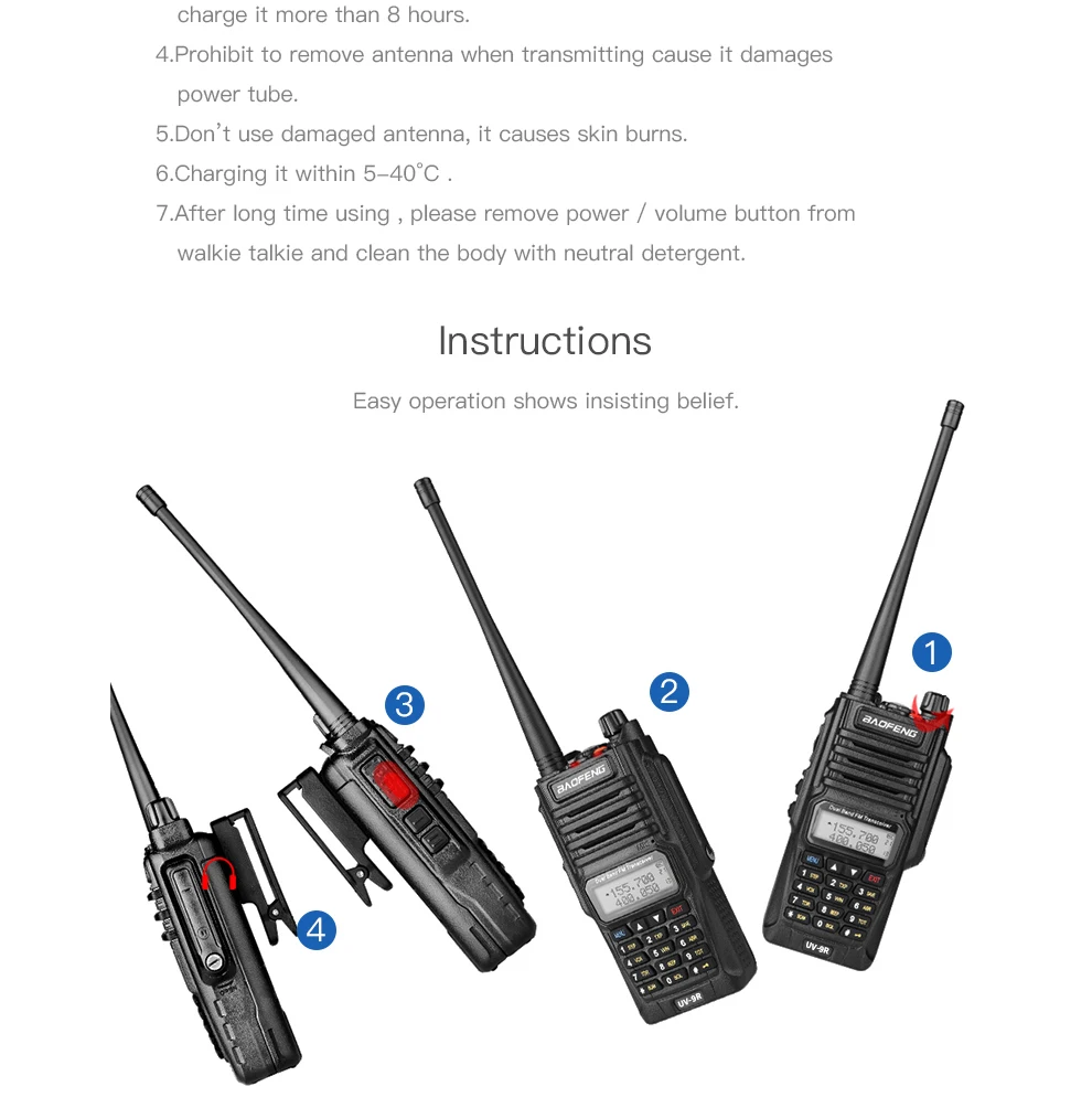 Baofeng UV-9R UV9R плюс влагонепроницаемые Walkie Talkie ветчина УКВ радиостанции IP67 10 км кв трансивер Оборудование для связи