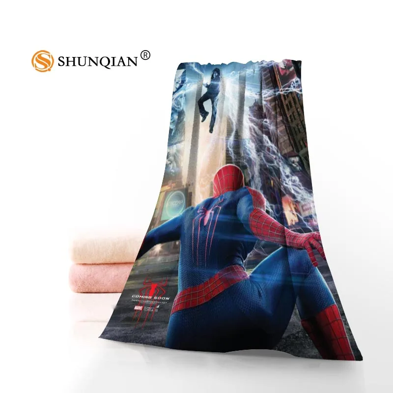 Полотенце Человек-паук супер герой s банные полотенца из микрофибры Путешествия, пляж, лицо полотенце на заказ креативное полотенце Размер 35 X75cm и 70X140 cm A9.25