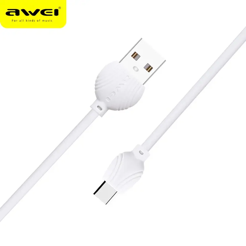 Awei TYPE-C الهاتف كابل نقل بيانات 2.5A آمنة وسريعة بيانات الشحن خط سريع شحن خط ل نوع-c الأجهزة