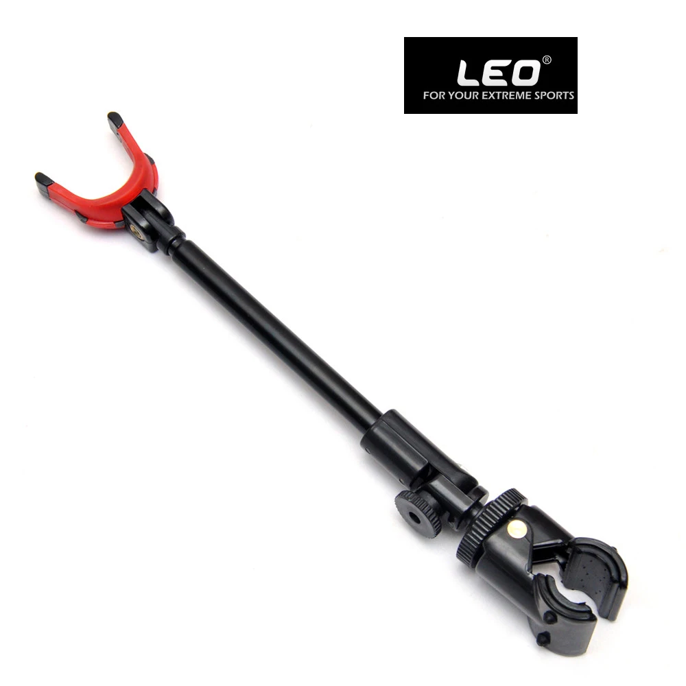 

2017 Hot Sale Free Shipping Leo Fishing Rod Holder Rotating Bracket Back Stand Telescopic Angler Gadget Metal Rubber Plastic