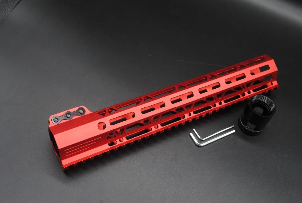 Ferroviário de Fixação Tricock Inch Polegadas Keymod - M-lok Handguard Estilo Picatinny Montagem Sistema Apto. 223 5.56 Ar-15_chinese Vermelho Anodizado 12 4 sistema apto. 223 5.56 AR-15_Chinese vermelho anodizado