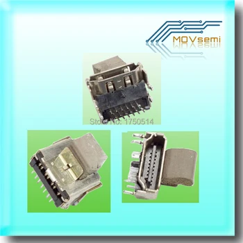 

10pcs/lot 90% New Original HDMI PORT Socket Connector For PS3 Slim CECH-2000 / CECH-20XX 3ROW 19PINS