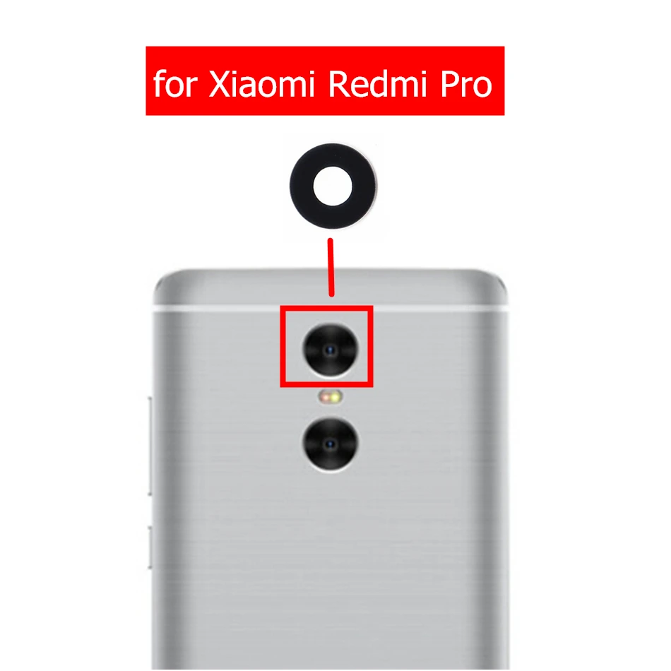 2 шт. для Xiaomi Redmi Pro камера Стекло Объектив задняя камера стекло объектив с клеем для Redmi Pro ЗАМЕНА Запасные части