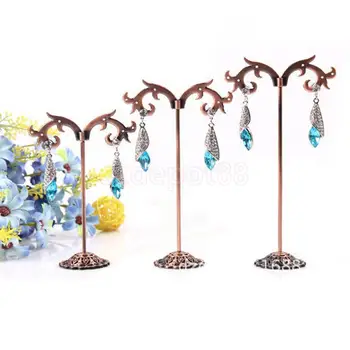 

3Pcs/Set Metal Showcase Earrings Jewelry Display Stand Organizer Holder Rack