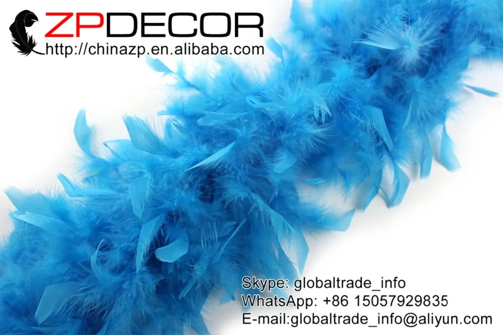 turkey chandelle feathers boa 80g turquoise (21)