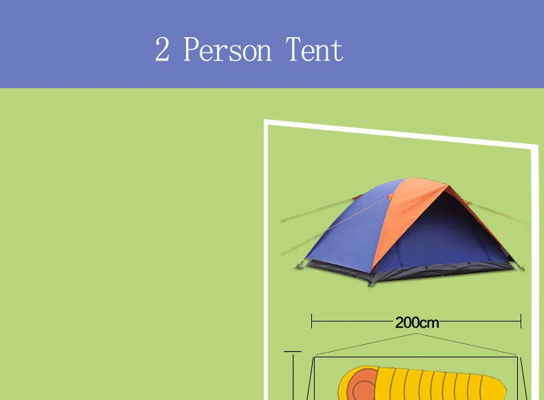 Кемпинг открытый тент 2 3 человек двойной слой двойной двери походный складной рыбалка пляж туристические палатки для отдыха на природе