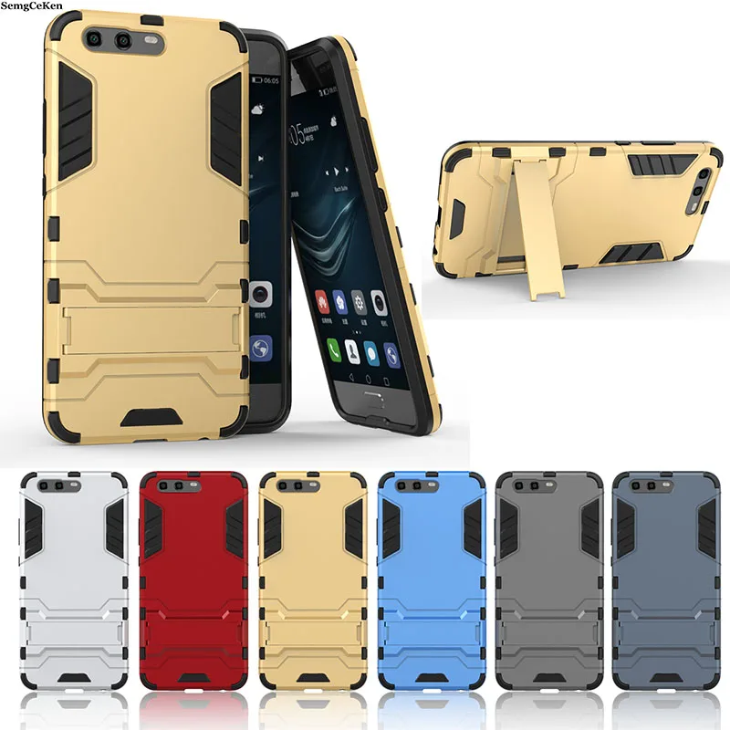 

SemgCeKen luxury original armor case for huawei p10 lite plus p10lite p10plus 3d plastic shockproof phone Hard back cover coque