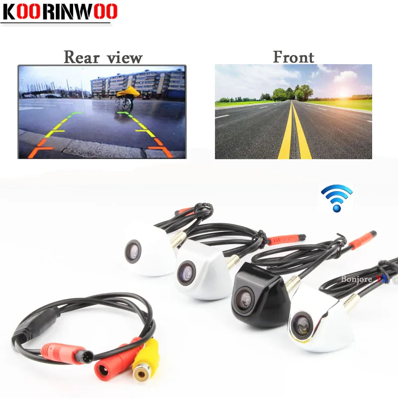 Автомобильная камера заднего вида Koorinwoo HD CCD фронтальная видео система RCA вход