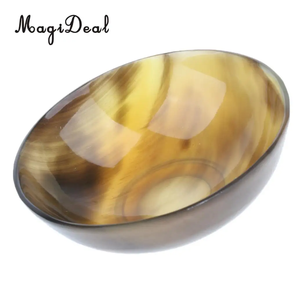 Chinese Natural Composite Palm Lathering Handcrafted Shave Bowl Random Color Suitable for Lathering Creams and Soaps