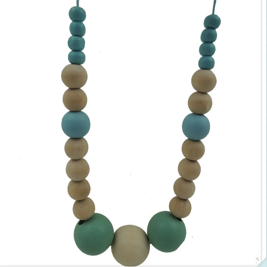 mint color block bead beaded statement necklace minimalist 2017 new
