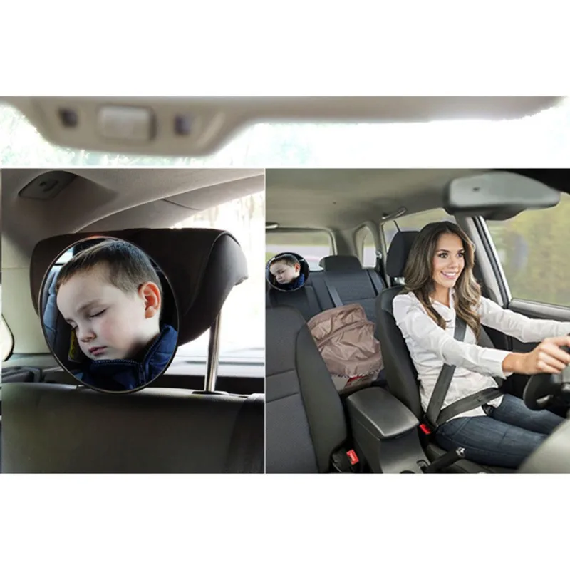 Детское зеркало автомобиля 360 для заднего сиденья безопасности градусов обзора небьющееся зеркало заднего сиденья Регулируемая безопасность