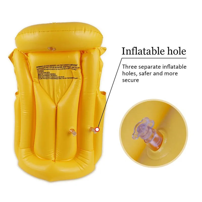 Регулируемый Для детей младенцев надувной бассейн Float спасательный жилет купальник детский плавательный дрейфующих безопасности жилеты