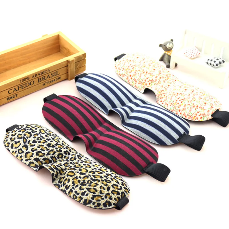 1 PCS HOT SALE 3D Portable Soft Travel Sleep Rest Aid Eye Mask Cover exquisite and cute and small and various style Eye Patch