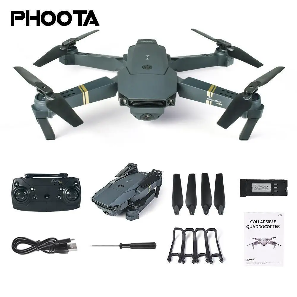 

phoota Drone WIFI FPV With Wide Angle HD Camera High Hold Mode Foldable Arm RC Quadcopter