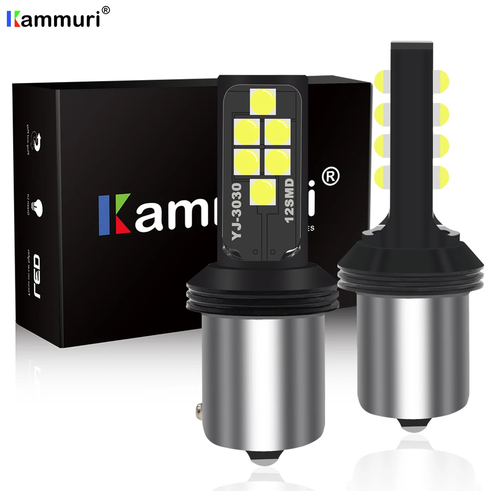 KAMMURI PY21W светодиодный 1156 BAU15S P21 car led фонарь для автомобиля DRL поворотник резервные