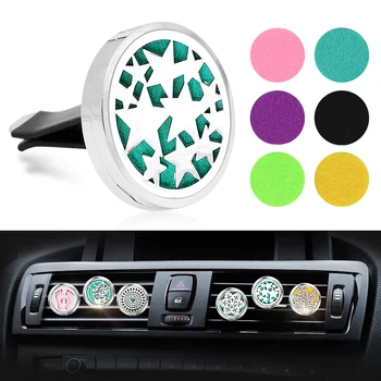 

Car Air Freshener Car Scent Clip Mini Car Perfume Diffuser Hollow Pattern Shape Soild Perfume Support Fresh Flavor