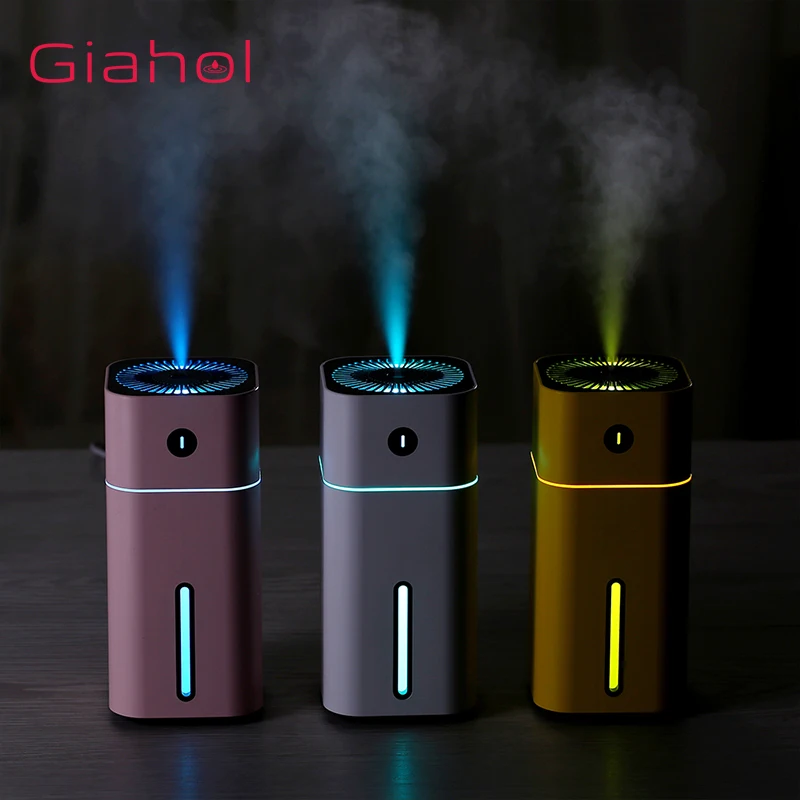 

GIAHOL 180ml Mini portable Ultrasonic Air Humidifier USB Super Mute Aroma Diffuser car Home Air freshener With LED Night Light