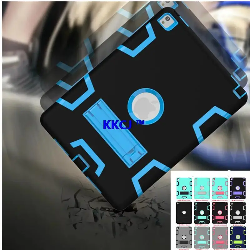 

WES Protective Back Cover For Apple iPad Air 2 / New Ipad Pro 9.7 inch Tablet PC Heavy Duty Rugged Hybrid Silicone&Plasic Case