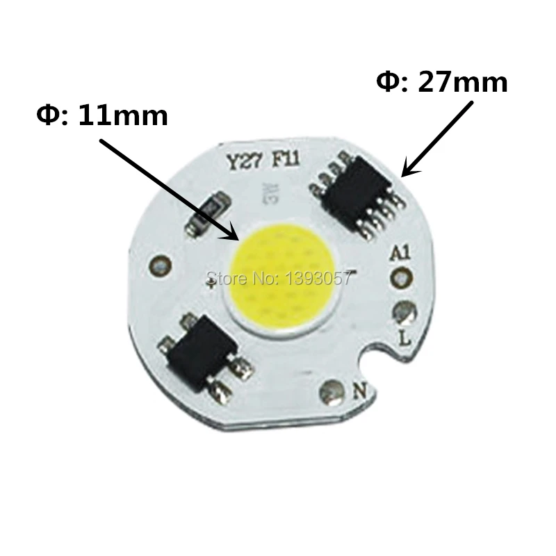 5 шт. 3 Вт 5 Вт 7 Вт 10 Вт светодиодный COB Чип AC220V 220 В Смарт IC драйвер 3 5 7 10 Вт лампа светильник источник для DIY светодиодный прожектор точечный светильник