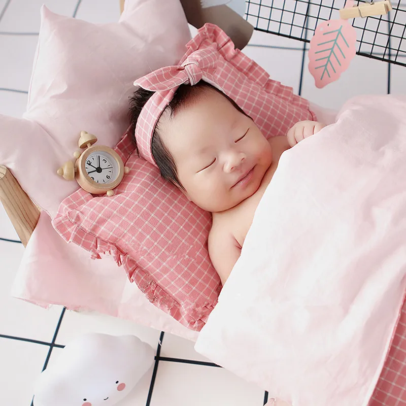 Baby photography props log cute small alarm clock matching baby mini props alarm clock set