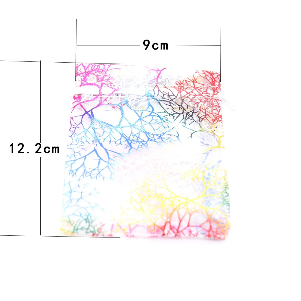 50 шт Мини Коралловая органза конфеты мешок маленькие мешочки на завязках печенье шоколад конфеты мешок для свадебной вечеринки