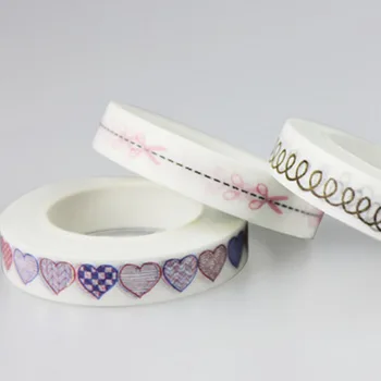

FangNymph Lovely Decorative Washi Tape Writing Hand Tear Tape DIY Cute Scrapbooking Masking Tapes School Office Supply 8mm*10m