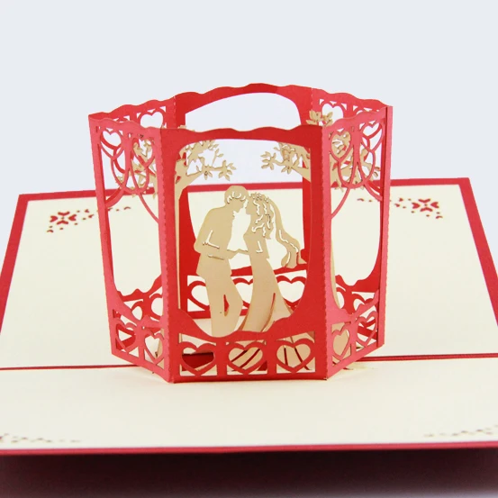  Garden tree wedding card /3D card pop up card/wedding invitation customize Free shipping - 32291790243