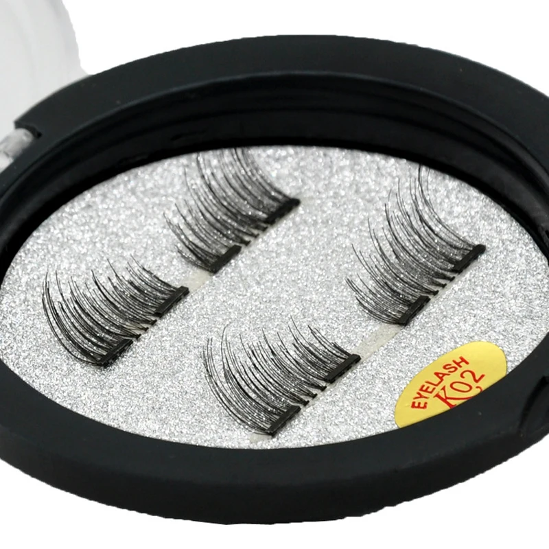d22 Eye Lashes Magnetic Box 4pcs 3d Magnetic False Eyelashes Natural Eye Lashe Reusable Handwork False Lashes Japan Visofree 12 (7)