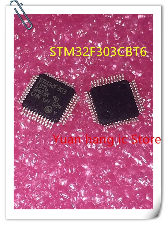 10pcs lot STM32F303CBT6 STM32F303 CBT6 LQFP 48 32 bit FLASH microcontroller 128KB RAM