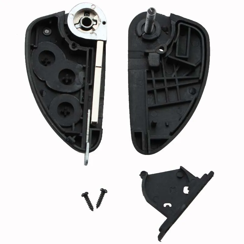 Folding Flip 3 Buttons Remote Car Key Fob Cover Case for Alfa Romeo 147 156 166 GT JTD TS Car Replacement Key Shell