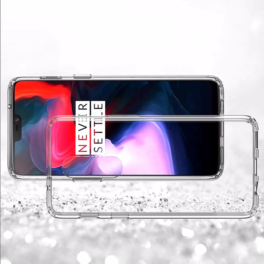 Для OnePlus 6 Чехол 7 Pro 7T 6t 5T ударопрочный чехол для 7T Pro кристально прозрачный жесткий чехол для задней панели телефона 1+ 7 5t