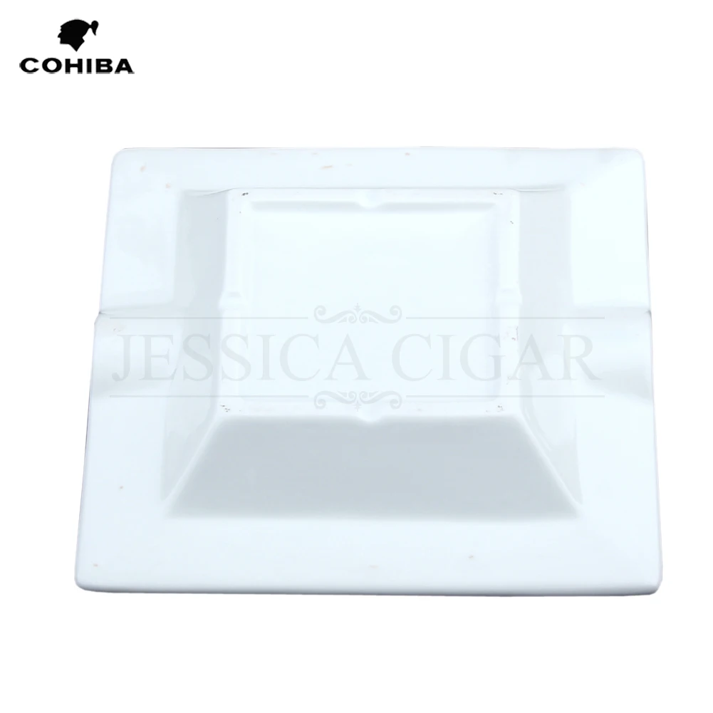 COHIBA квадратные керамические пепельницы для сигарет 2 держателя 1 пепельница для стола пепельница большая пепельница для дома с подарочной коробкой
