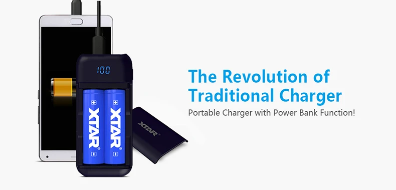 XTAR 18650 power Bank зарядное устройство PB2 3,6 В/3,7 в li-ion/IMR/INR/ICR 18650 портативный USB светодиодный аккумулятор зарядное устройство DIY power Bank