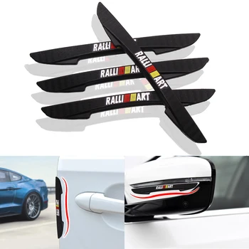 

4PCS Car Door Anti-collision Bumper Strip Guards Side Protector Sticker For Mitsubishi RalliArt Lancer Ralli Art 10 Asx Styling