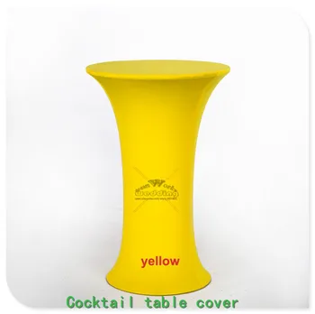 

New 24"30" 36" Lycra Stretch Cocktail Poseur Dry Bar Spandex Table Cover Wedding Party Event Decorations Tablecover Tablecloth