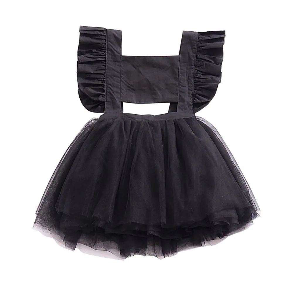 2018 New Summer Baby Girls Dress Mesh Girls Clothes Pink Princess Dress Fancy Birthday Party Wedding Dress